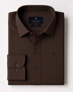 dark-brown-unwrinkle-solid-shirt