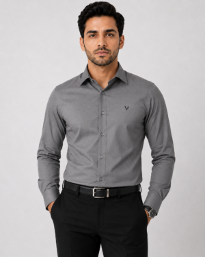 Gray Formal shirt Velaro