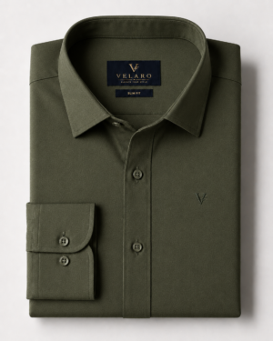 olive-green-formal-shirt-velaro