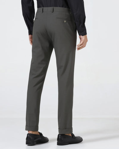 TechPro Slim Fit Formal Olive green Trouser - Velaro - Image 5